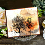 Magnificent Autumn Trees Transparent Stamp