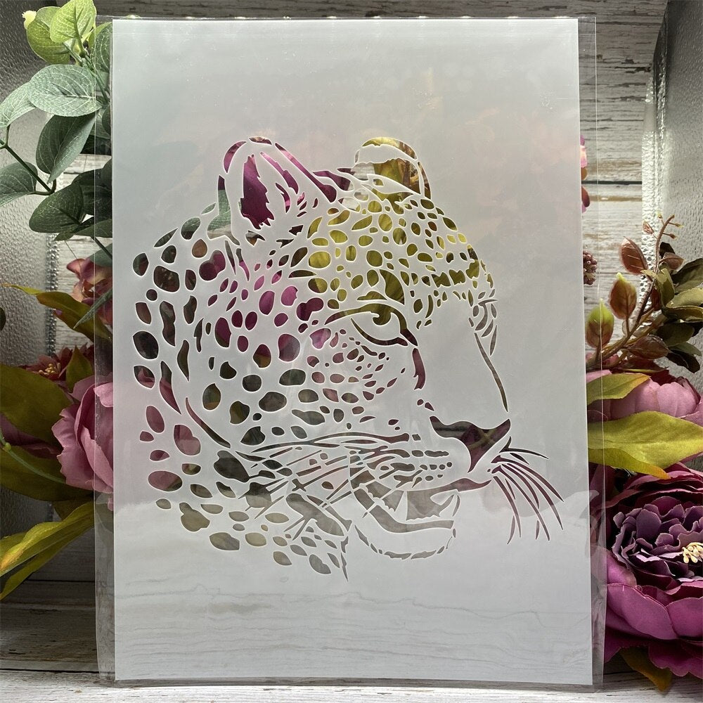 Stunning Animal Layering Stencils, 4 Pieces, A4