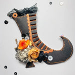 Spooky Halloween Witchy Boots Metal Cutting Die, Size on Photo