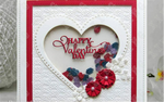 Gorgeous "Happy Valentines Day" Words Metal Cutting Die, 8.0 x 3.4 cm/3.15 inches x 1.34 inches