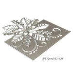 Stunning Christmas Poinsettia Metal Cutting Die