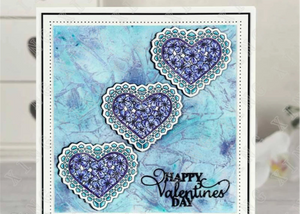 Gorgeous "Happy Valentines Day" Words Metal Cutting Die, 8.0 x 3.4 cm/3.15 inches x 1.34 inches