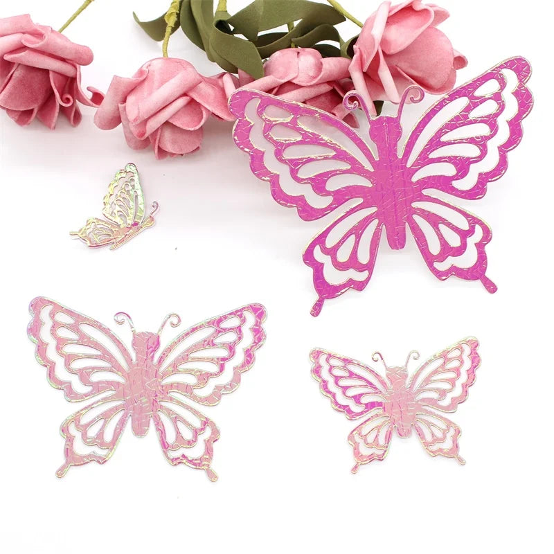 Delightful Layers of Butterflies Metal Cutting Dies, Size on Photo