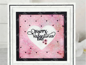 Gorgeous "Happy Valentines Day" Words Metal Cutting Die, 8.0 x 3.4 cm/3.15 inches x 1.34 inches