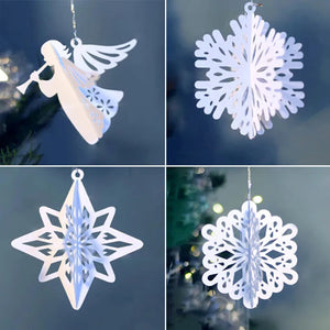 Adorable Snowflakes/Angel Metal Cutting Dies, Various Designs, Size on Design