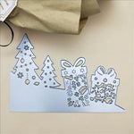 Beautiful Festive Christmas Greeting Card Metal Cutting Dies, Various Designs, Size on Photos