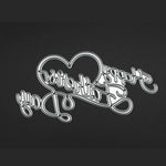 Beautiful Happy Father's Day Words Metal Cutting Die, 9.5 cm x 5.3cm/3.74 in x 2.08 in