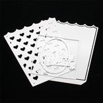 Cute  Happy Birthday Box Metal Cutting Die, Size on Photo