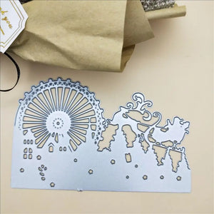 Beautiful Festive Christmas Greeting Card Metal Cutting Dies, Various Designs, Size on Photos