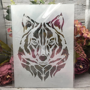 Stunning Animal Layering Stencils, 4 Pieces, A4