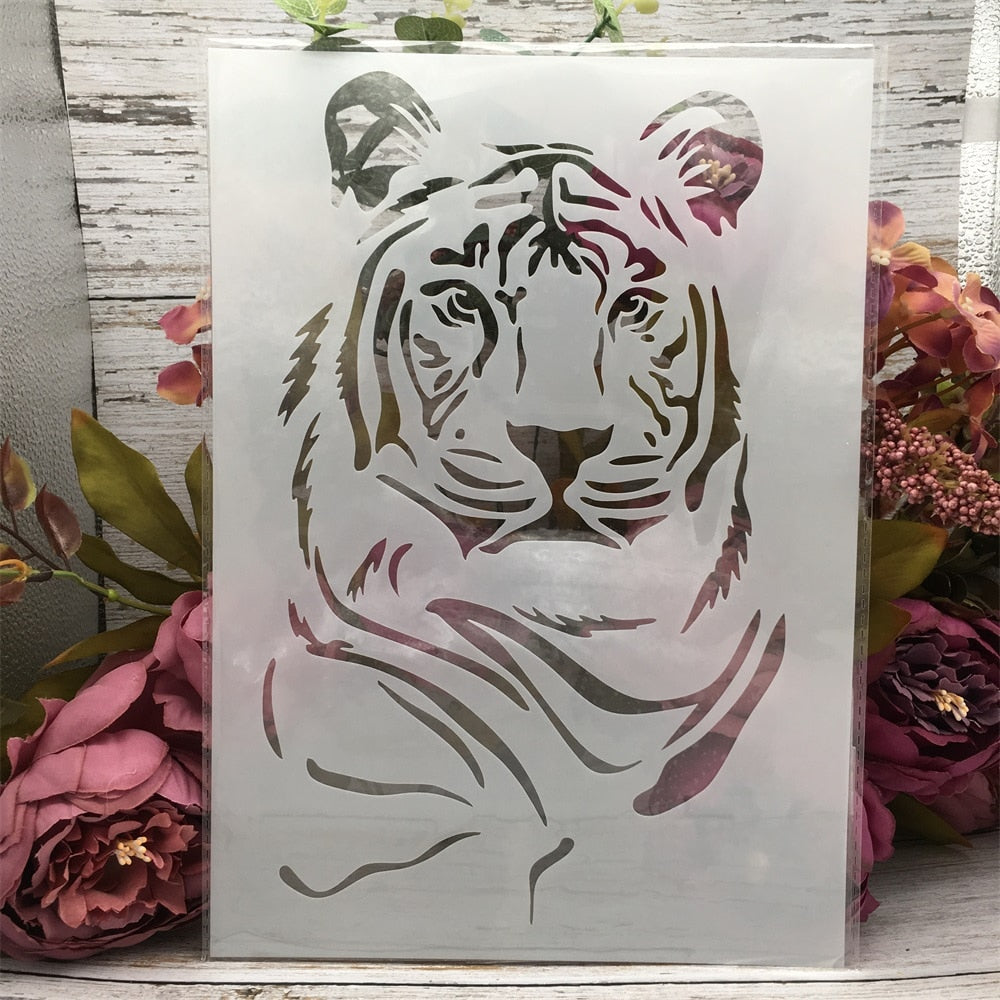 Stunning Animal Layering Stencils, 4 Pieces, A4