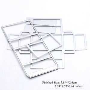 Sweet Matchbox Set Metal Cutting Dies, Size on Photo