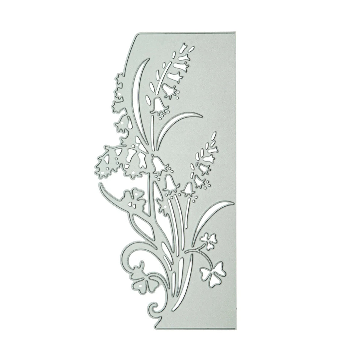 Elegant Lily of the Valley Flowers Metal Cutting Die, Size on Photo