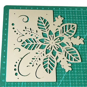 Stunning Christmas Poinsettia Metal Cutting Die