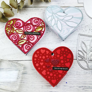 Beautiful Hearts and Roses Metal Cutting Die