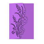 Elegant Lily of the Valley Flowers Metal Cutting Die, Size on Photo