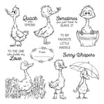 Adorable Little Duckies Sending Happy Wishes Transparent Stamps, Dies, Stamp and Die Set (please order items separately)