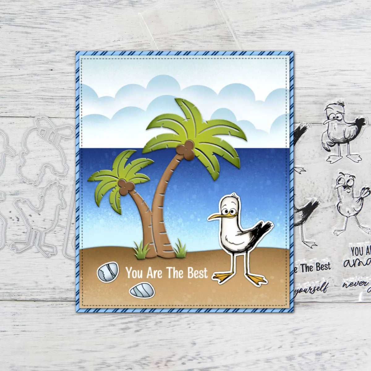 Funny Ducks on Holiday, Transparent Stamps/Dies (please order items separately)