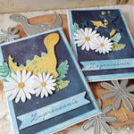 Delightful Daisies Metal Cutting Dies, Size on Photo