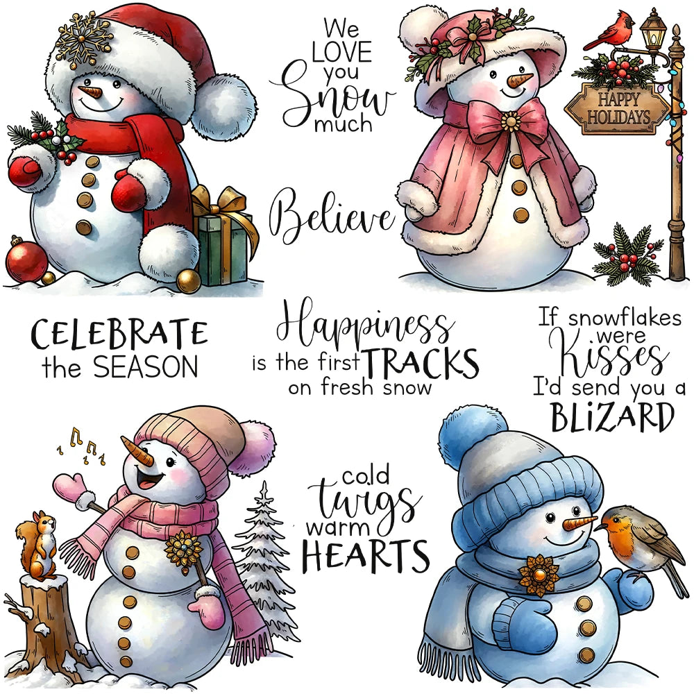 Delightful If Snowflakes Were Kisses Transparent Stamps, Dies, Stamp and Die Set (please order items separately)