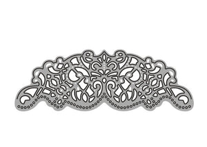 Beautiful Lace-Style Border Metal Cutting Die, 14 cm x 4.8 cm/5.51 in x 1.88 in