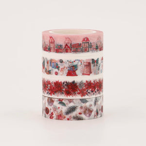 Divine Christmas Decorative Washi Tape, Various Designs, Width 15 mm, Length 10m, 1 Piece