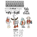 Stay Warm and Cosy Transparent Stamps, Stamp and Die Set (please order items separately)