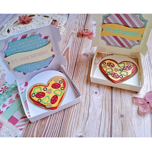 Cute Pizza in a Box Metal Cutting Die, 16.1 cm x 13.8 cm/6.33 in x 5.43 in