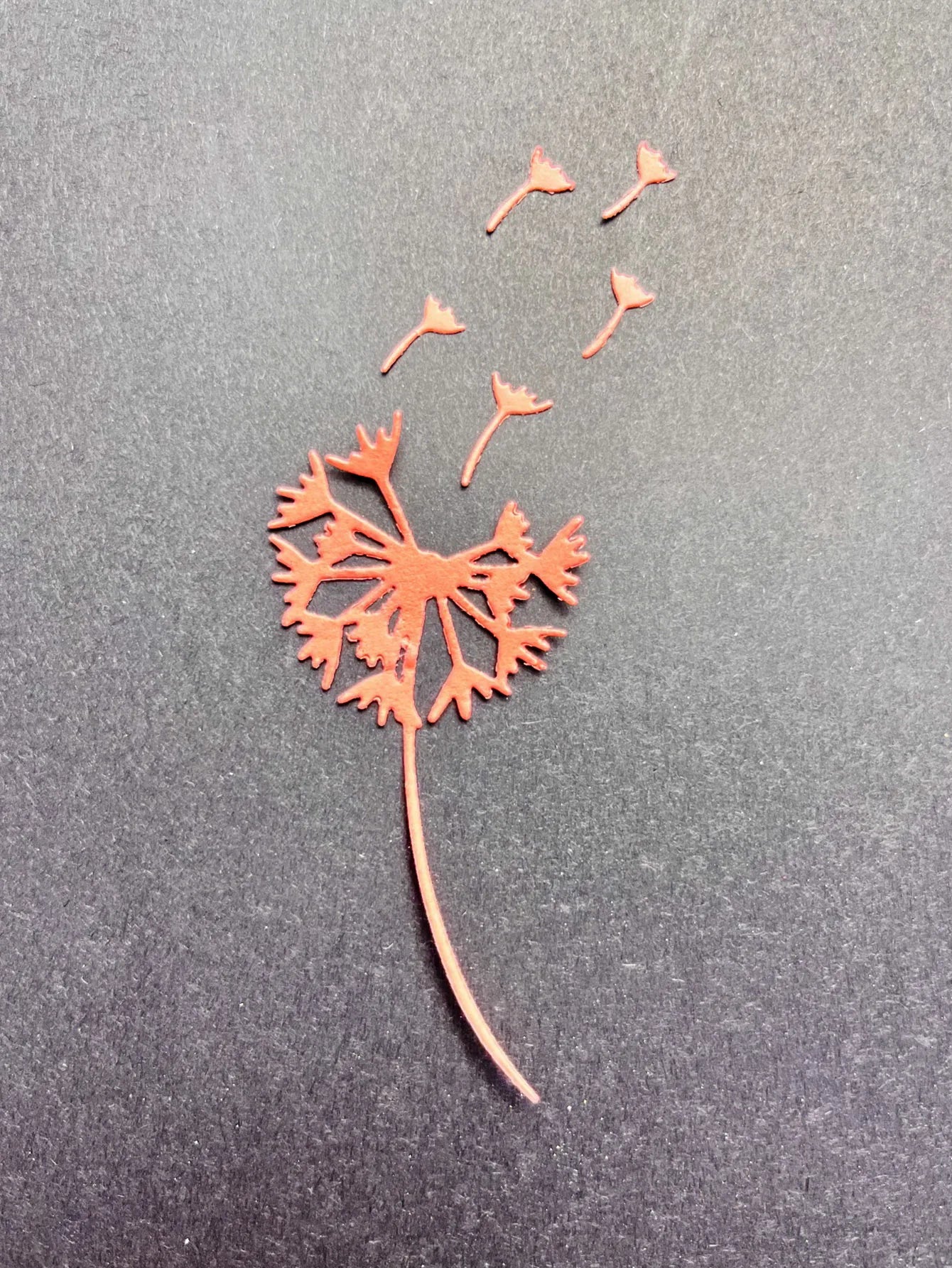 Exquisite and Delicate Dandelion Metal Cutting Die, 8 cm x 5.4 cm/3.15 in x 2.12 in