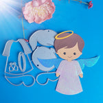 Gorgeous Little Boy and Little Girl Angels Metal Cutting Dies, (please order design separately as required)