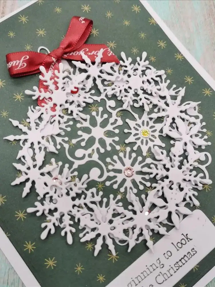 Delightful Snowflake Metal Cutting Die, Various Designs, Size on Photos