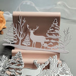 Exquisite Christmas Reindeer And Tree Metal Cutting Die, 6.0 cm x 11.5 cm/2.5 in x 4.52 in