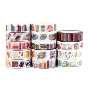 Cute and Versatile Variety of Decorative Washi Tape, Various Designs, Length 10 m, 1 Piece