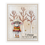 Hello Winter Snowman and Comical Animals Transparent Stamps, Stamp and Die Set (please order items separately)