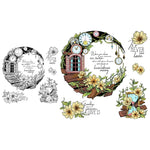 Beautiful Floral Moon Transparent Stamps