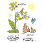 Cute Garden Mice and Fairies Transparent Stamps, Stamp and Die Set (please order items separately)