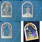 Halloween Archway Scenes Metal Cutting Dies, Various Designs to Choose From, Sizes on Photos