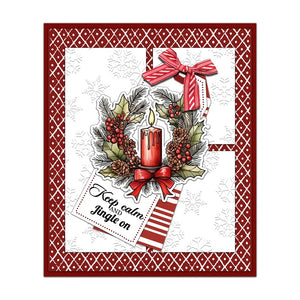 Stunning Christmas Candles Transparent Stamps