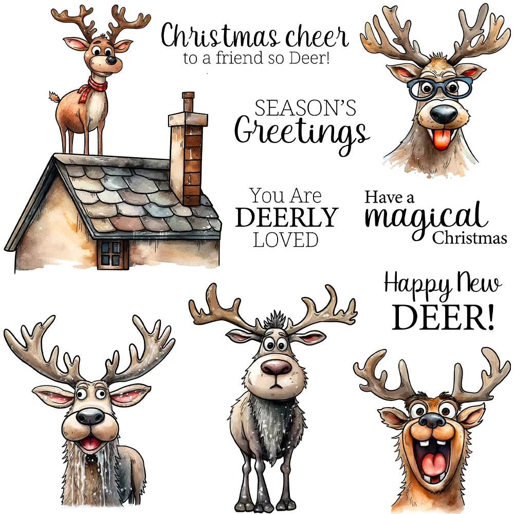 Lovely Have A Magical Christmas Transparent Stamps, Dies, Stamp and Die Set (please order items separately)