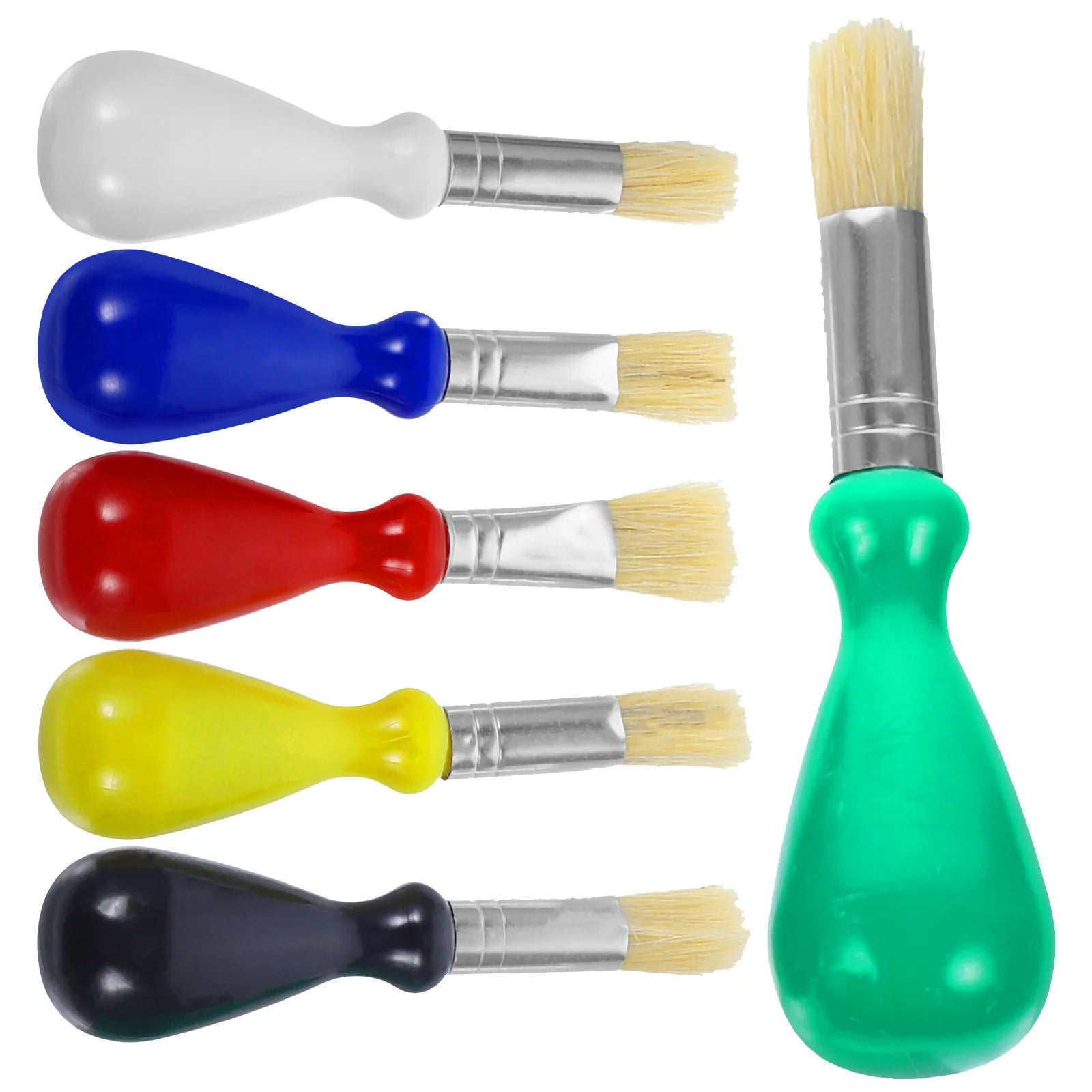 Versatile Ergonomic Paintbrush Set – Adaptive Grip for Effortless Painting, 6 Pieces