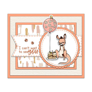 Adorable Kangaroos Transparent Stamps/Dies (please order items separately)