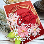 Stunning Merry Christmas Words Metal Cutting Dies, Size on Photo