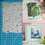 Versatile Starry Background Metal Cutting Die, Size on Photo