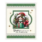 Lovely Christmas Dolly Under The Mistletoe Transparent Stamps, Dies, Stamp and Die Set (please order items separately)