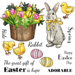 Beautiful Great Gift Of Easter Transparent Stamp