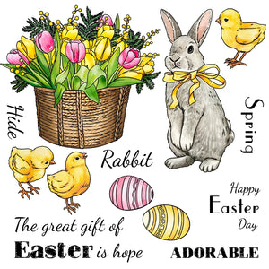 Beautiful Great Gift Of Easter Transparent Stamp