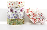 Gorgeous Floral Decorative Washi Tape, 15 mm x 10m, 1 Piece