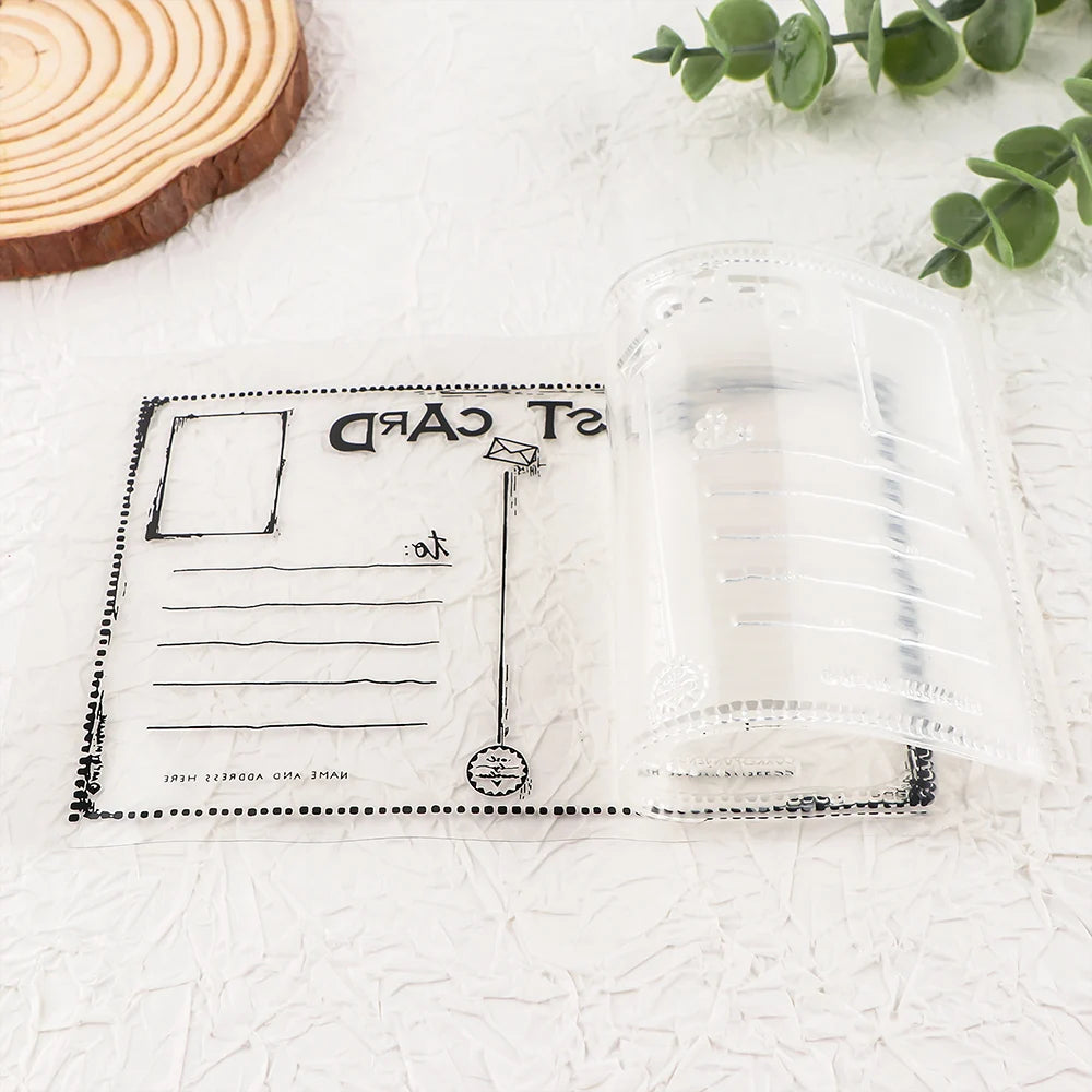 Versatile Large Post Card Transparent Stamp, 14.9 cm x 21 cm/5.9 inch x 8.3 inch