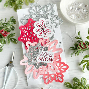 Perfect Snowflakes Metal Cutting Dies, Size on Photo