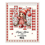 Adorable Christmas Sugar and Spice Transparent Stamps, Dies, Stamp and Die Set (please order items separately)